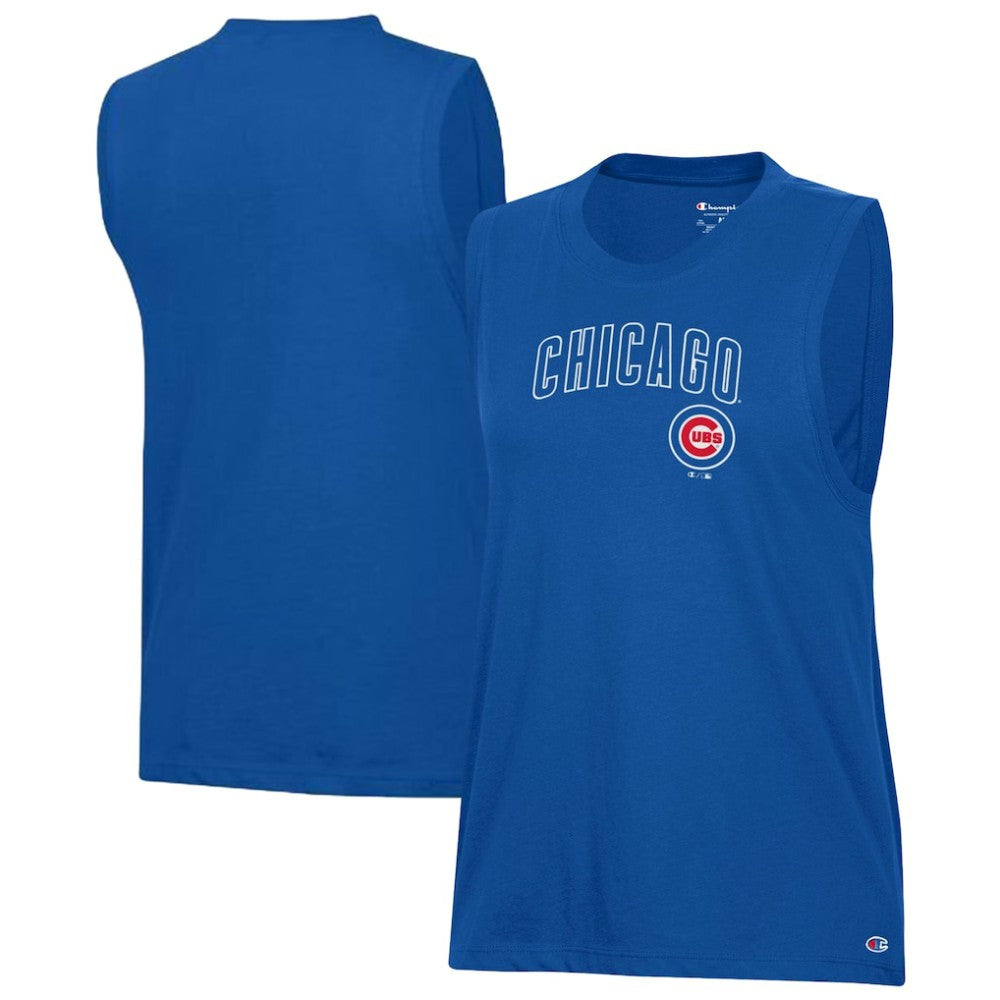 Chicago Cubs Champion Women's Muscle Tank Top - Royal - MLB on Sale