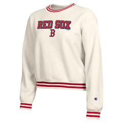 Boston Red Sox Champion Women's Reverse Weave Sweatshirt - Cream - MLB on Sale