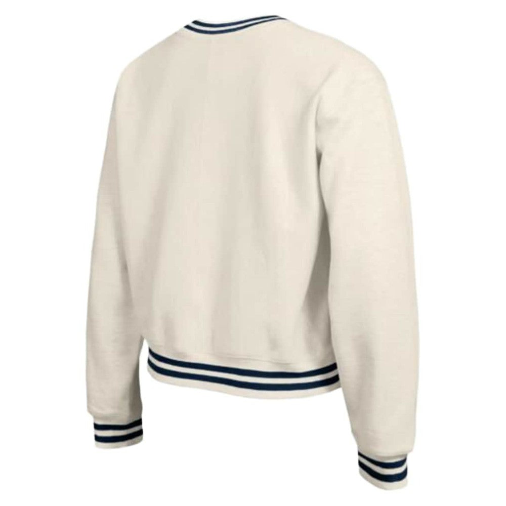 Milwaukee Brewers Champion Women's Reverse Weave Sweatshirt - Cream - MLB Discount