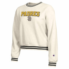 San Diego Padres Champion Women's Reverse Weave Sweatshirt - Cream - MLB Online