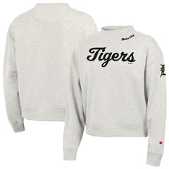 Detroit Tigers Champion Women's Triumph Tri-Blend Sweatshirt - Stone - MLB Sale