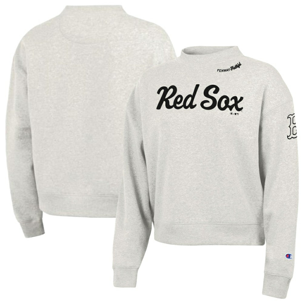 Boston Red Sox Champion Women's Triumph Tri-Blend Sweatshirt - Stone - MLB Sale