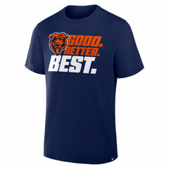 Chicago Bears Good. Better. Best. T-Shirt Navy