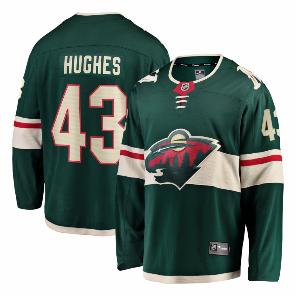 Quinn Hughes Minnesota Wild Fanatics Home Breakaway Jersey - Green - NHL 203721403