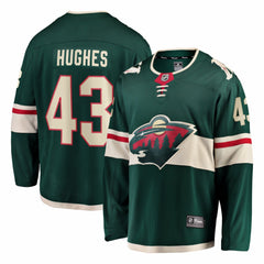 Quinn Hughes Minnesota Wild Fanatics Home Breakaway Jersey - Green - NHL 203721403