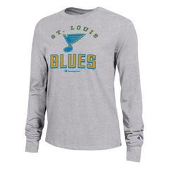 St. Louis Blues Champion Women's Core Long Sleeve T-Shirt - Gray - NHL 203724902