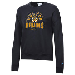 Boston Bruins Champion Women's Powerblend Fleece Sweatshirt - Black - NHL 203724903