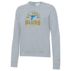 St. Louis Blues Champion Women's Powerblend Fleece Sweatshirt - Gray - NHL 203724904