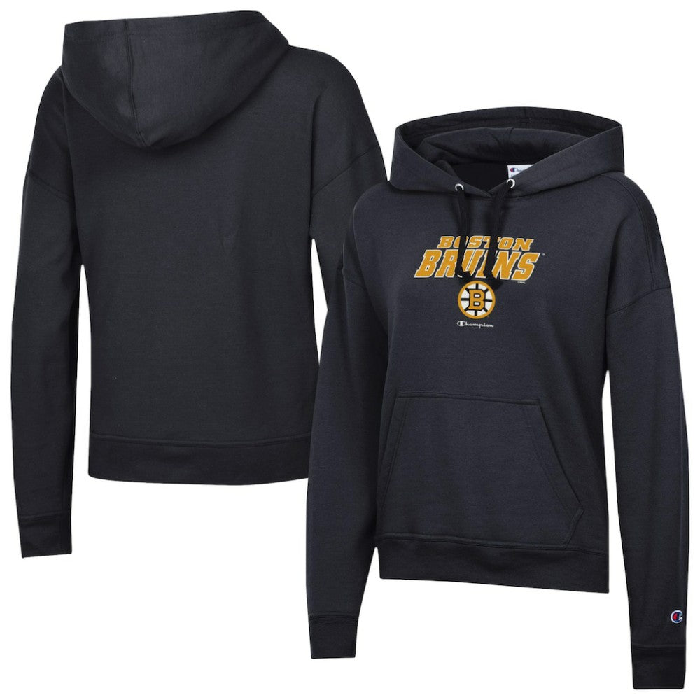 Boston Bruins Champion Women's Powerblend Fleece Hoodie - Black - NHL 203724905