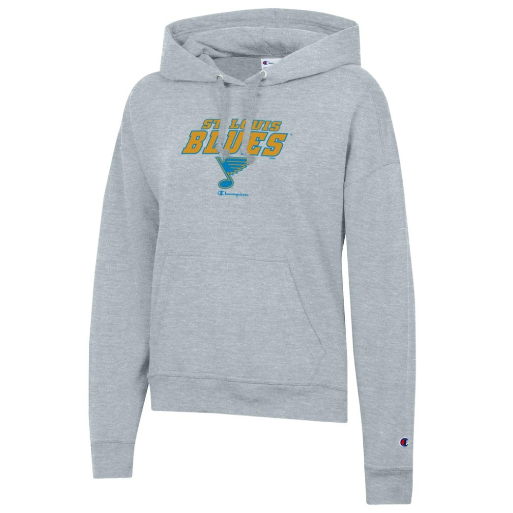 St. Louis Blues Champion Women's Powerblend Fleece Hoodie - Gray - NHL 203724906