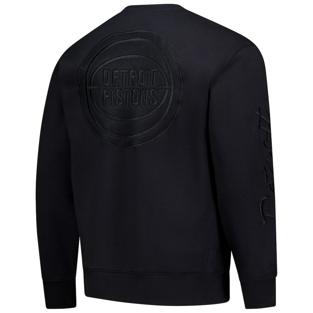 Detroit Pistons Phantom Fleece Sweatshirt for sale Black | Mitchell & Ness outlet