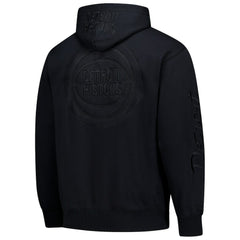 Detroit Pistons Phantom Fleece Hoodie for sale Black | Mitchell & Ness US