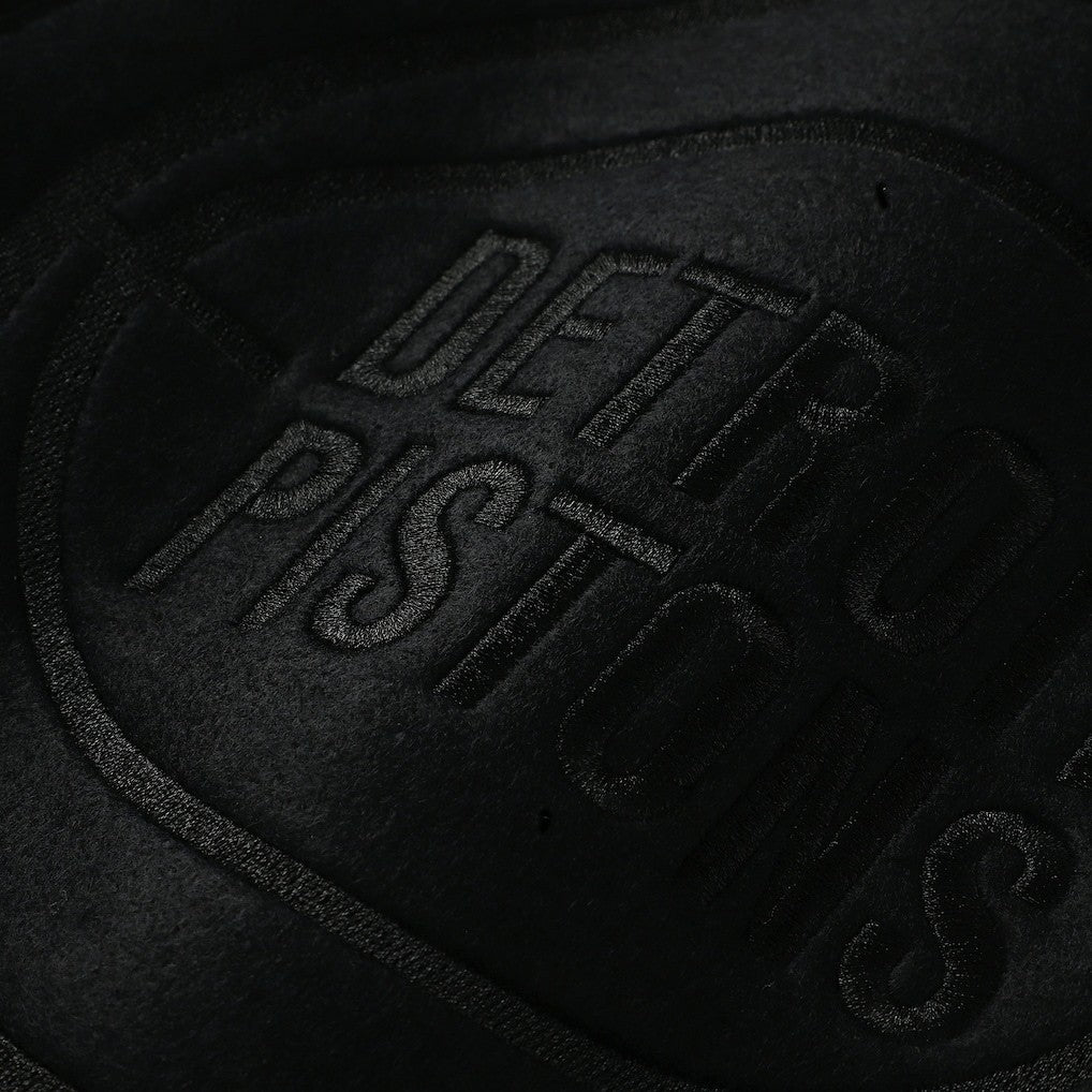 Detroit Pistons Phantom Fleece Hoodie for sale Black | Mitchell & Ness US