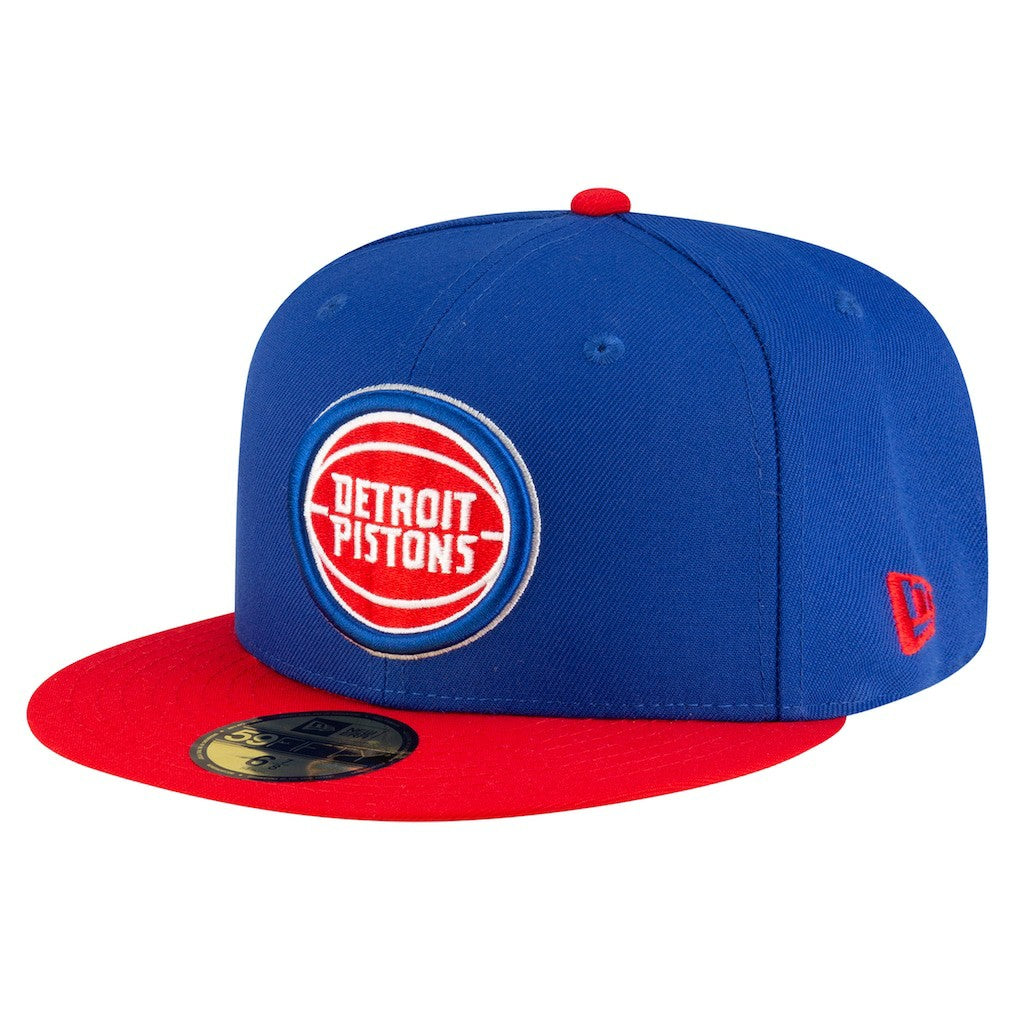 Detroit Pistons Two-Tone 59FIFTY Fitted Hat for sale Blue | New Era outlet