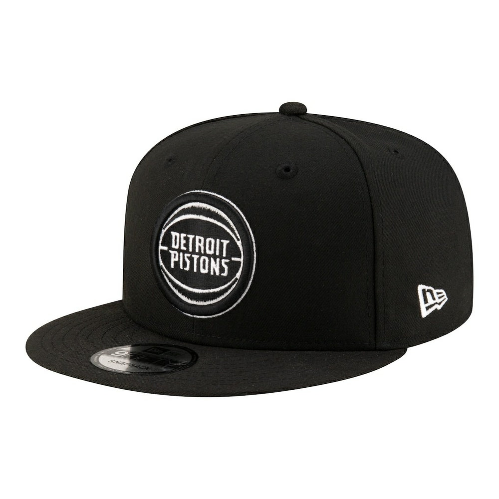 Detroit Pistons Team 9FIFTY Snapback Hat Black/White | New Era for sale