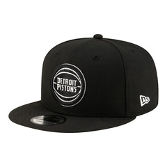 Detroit Pistons Team 9FIFTY Snapback Hat Black/White | New Era for sale
