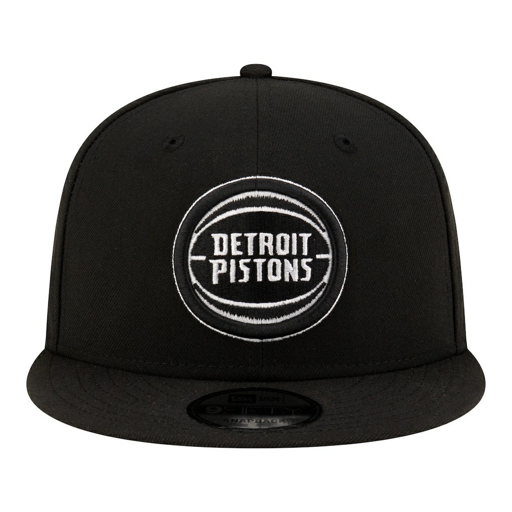 Detroit Pistons Team 9FIFTY Snapback Hat Black/White | New Era for sale