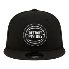 Detroit Pistons Team 9FIFTY Snapback Hat Black/White | New Era for sale