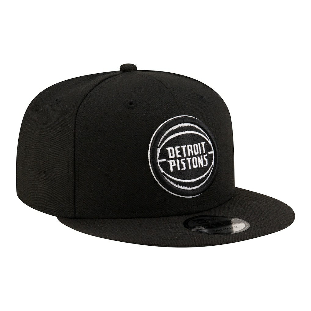 Detroit Pistons Team 9FIFTY Snapback Hat Black/White | New Era for sale