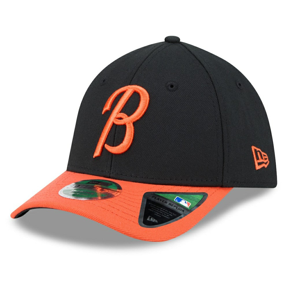 Baltimore Orioles New Era Player Replica 39THIRTY Flex Hat - Black/Orange - New Era Discount