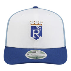 Kansas City Royals New Era Player Replica 9SEVENTY Adjustable Hat - White/Light Blue - New Era Discount