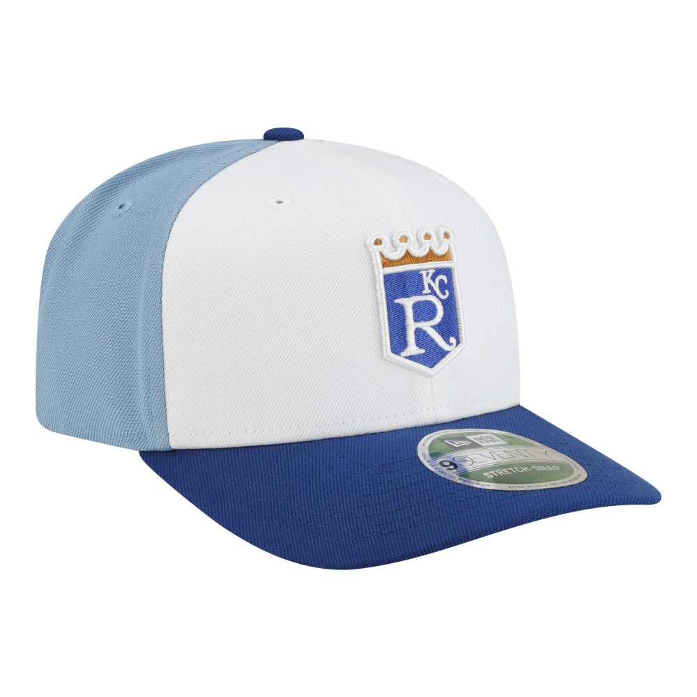 Kansas City Royals New Era Player Replica 9SEVENTY Adjustable Hat - White/Light Blue - New Era Discount