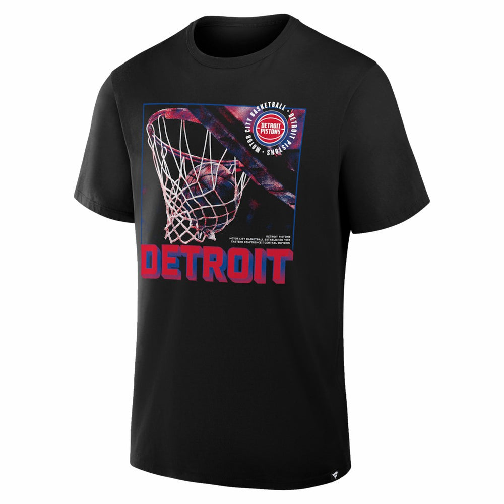 Detroit Pistons Chrome Legacy T-Shirt Black