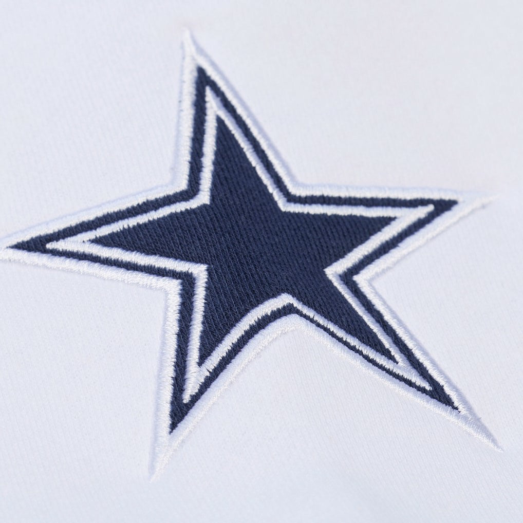 Mitchell & Ness Dallas Cowboys White Out Fleece Sweatshirt White