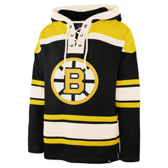 Jeremy Swayman Boston Bruins '47 Player Name & Number Lacer Hoodie - Black - NHL 203730594
