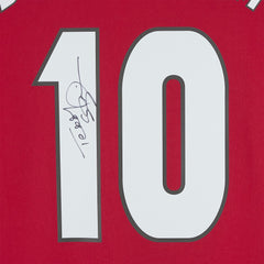 Teddy Sheringham Manchester United Autographed 1999 Red UEFA Champions League Home Jersey Icons - Adidas