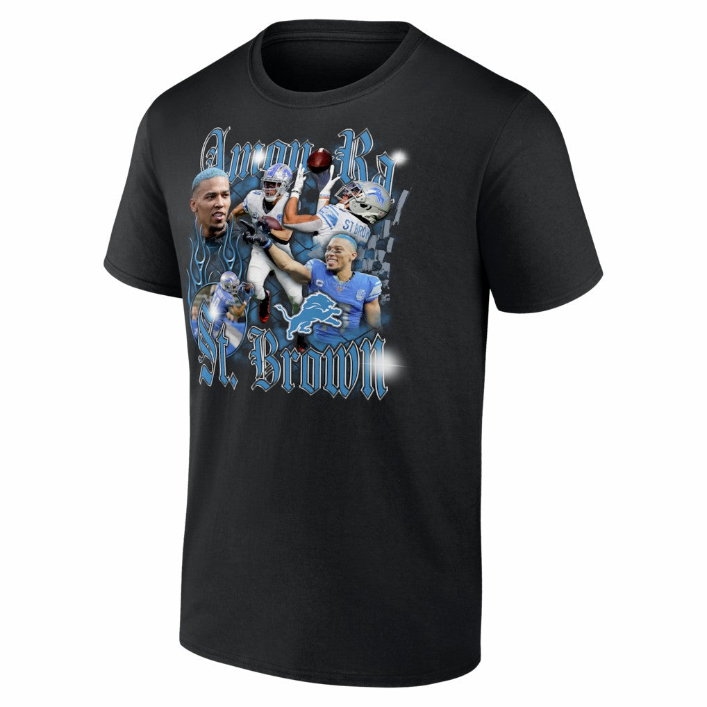 Amon-Ra St. Brown Detroit Lions Notorious T-Shirt Black