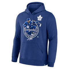 Auston Matthews Toronto Maple Leafs Most Goals in Franchise History Hoodie - Blue - NHL 203731653