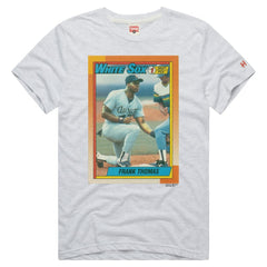 Frank Thomas Chicago White Sox Homage Unisex 1990 Topps Baseball Rookie Tri-Blend T-Shirt - Ash - MLB on Sale