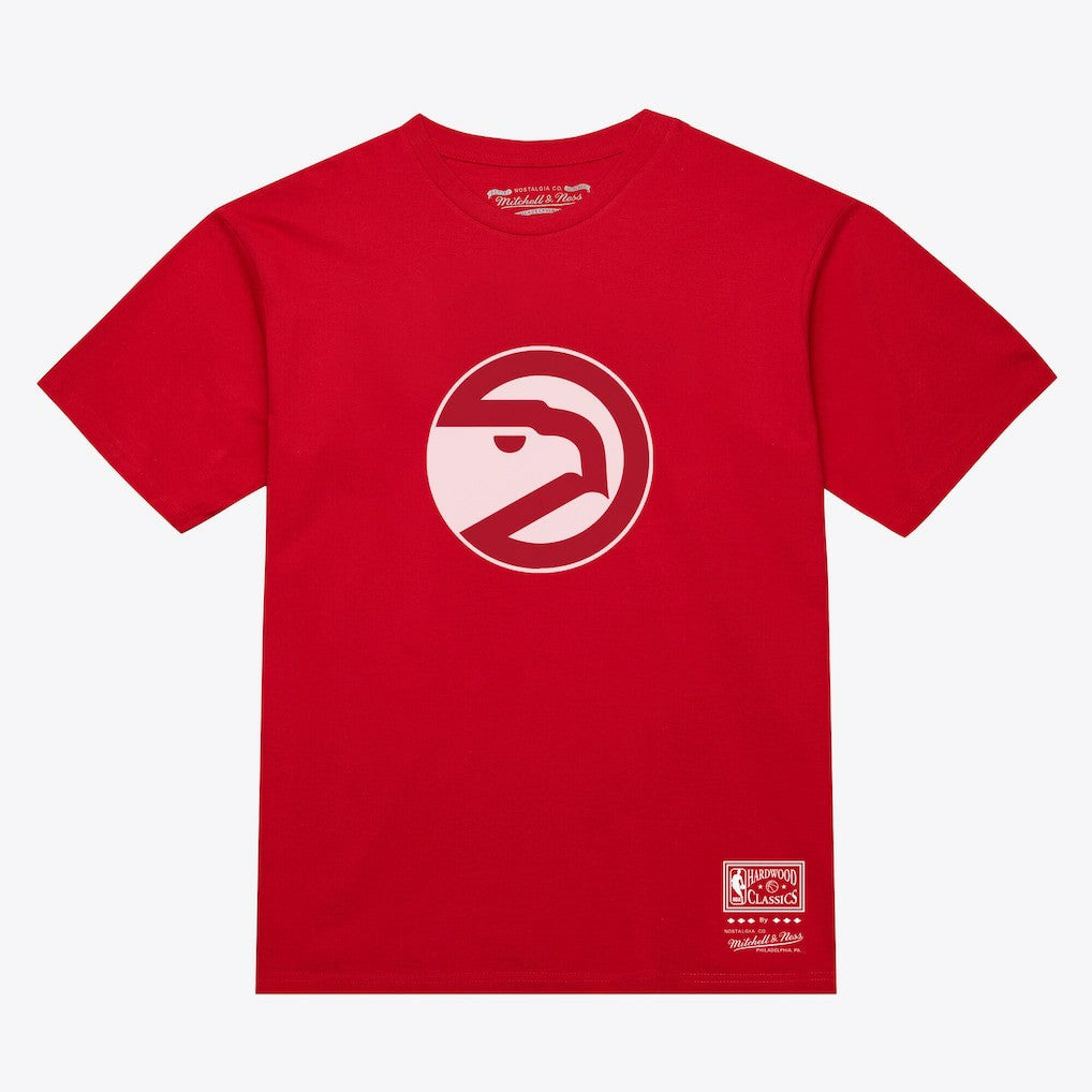 Atlanta Hawks Unisex Hardwood Classics Arch T-Shirt Red | Mitchell & Ness online