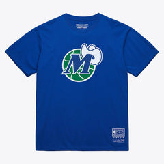 Dallas Mavericks Unisex Hardwood Classics Arch T-Shirt for sale Royal | Mitchell & Ness discount