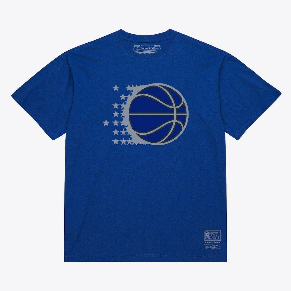 Orlando Magic Unisex Hardwood Classics Arch T-Shirt Royal | Mitchell & Ness for sale