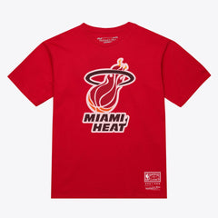 Miami Heat Unisex Hardwood Classics Arch T-Shirt Red | Mitchell & Ness for sale