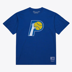 Indiana Pacers Unisex Hardwood Classics Arch T-Shirt Royal | Mitchell & Ness for sale