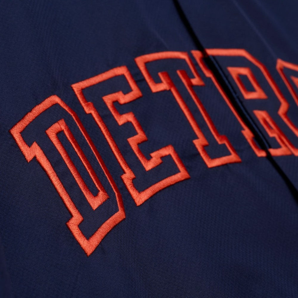 Detroit Tigers Mitchell & Ness Full-Snap Hooded Coaches Jacket - Navy - Mitchell & Ness Discount