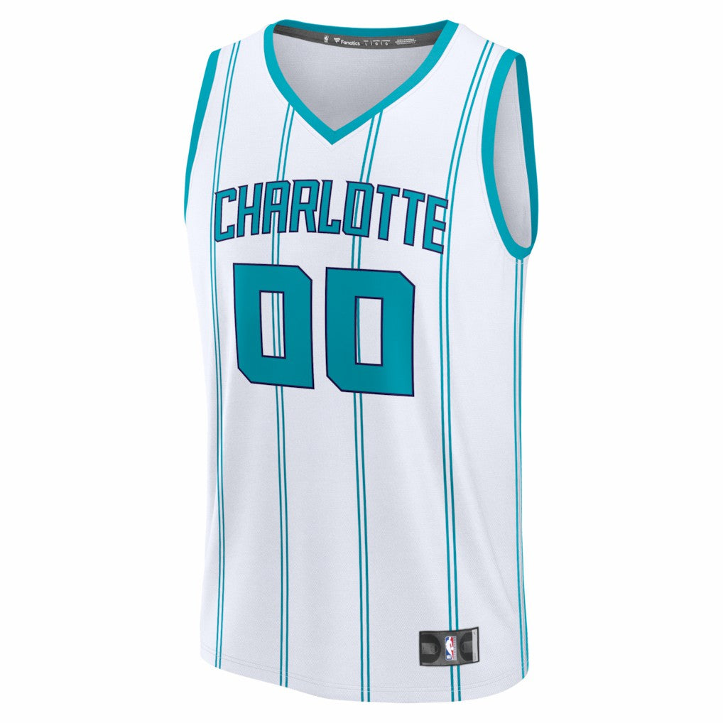 Charlotte Hornets Fastbreak Custom Jersey Association Edition White | Fanatics US