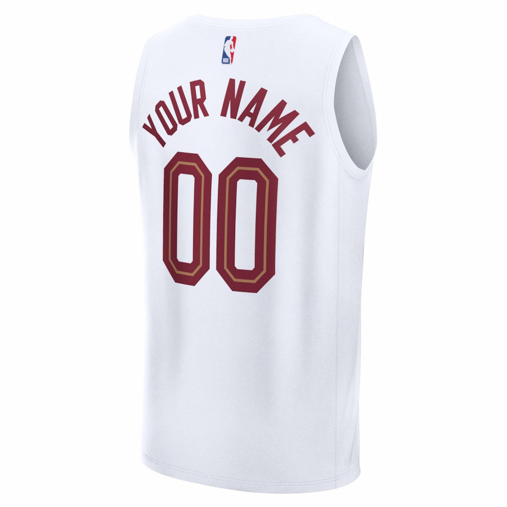 Cleveland Cavaliers Fastbreak Custom Jersey for sale Association Editi- White | Fanatics outlet