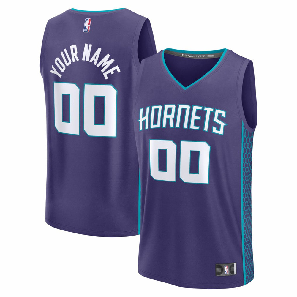 Charlotte Hornets Youth Fastbreak Custom Jersey Statement Edition Purple | Fanatics US