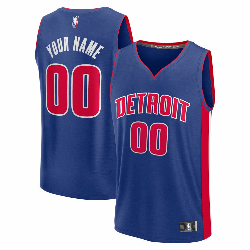 Detroit Pistons Youth Fastbreak Custom Jersey for sale Icon Editi- Blue | Fanatics Near Me