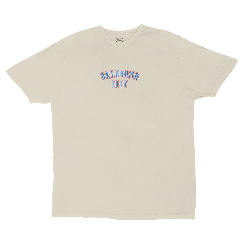 Oklahoma City Thunder Stadium Essentials Unisex Get Back Vintage T-Shirt White