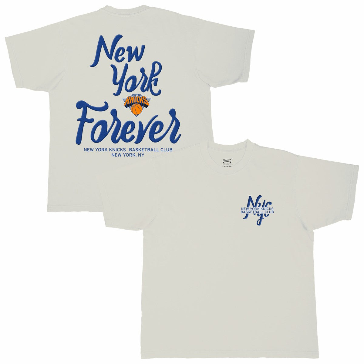 New York Knicks Stadium Essentials Unisex Local Barfly Urban T-Shirt Cream