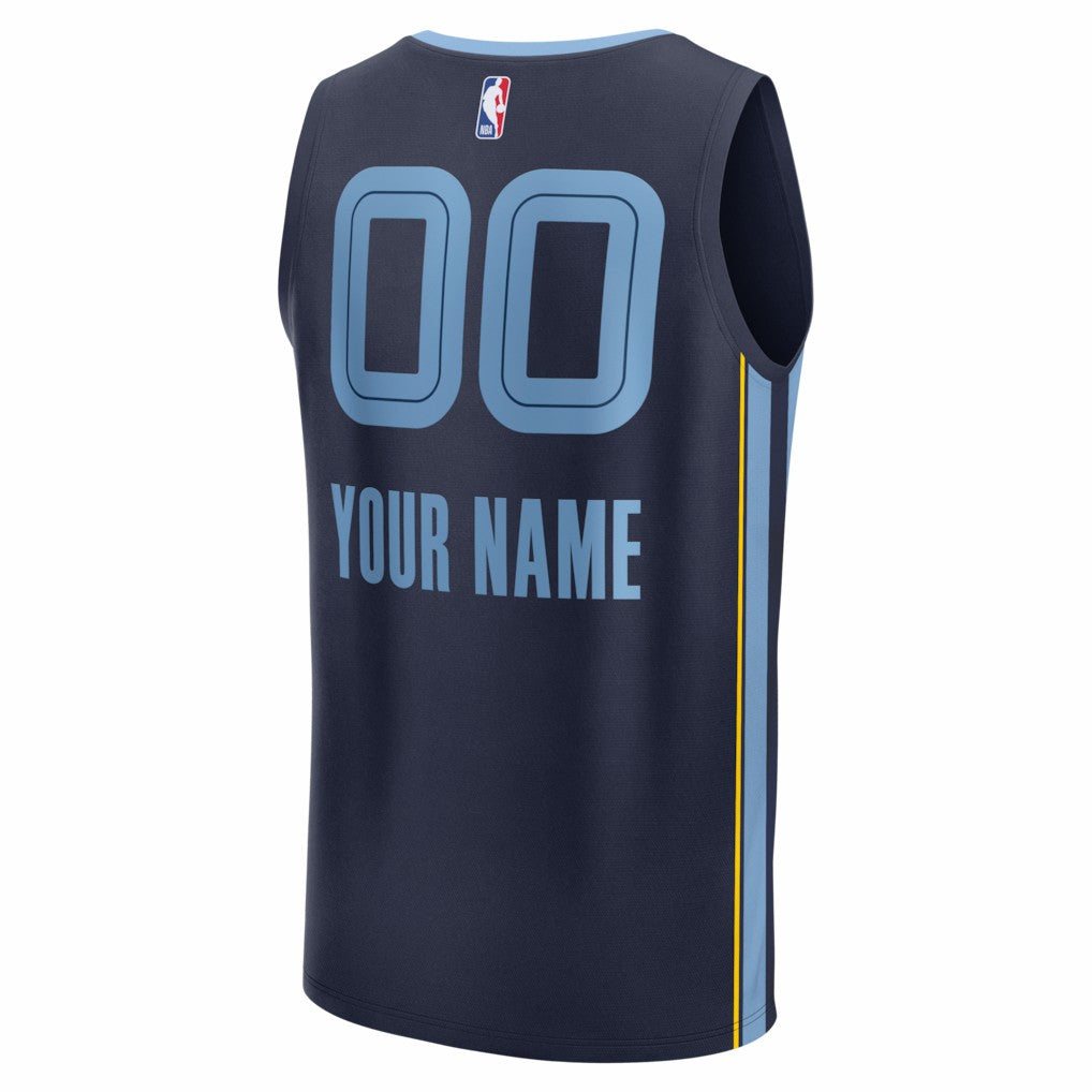 Memphis Grizzlies Youth Fastbreak Custom Jersey Icon Edition Navy | Fanatics Near Me