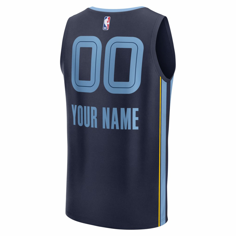 Memphis Grizzlies Youth Fastbreak Custom Jersey Icon Edition Navy | Fanatics Near Me