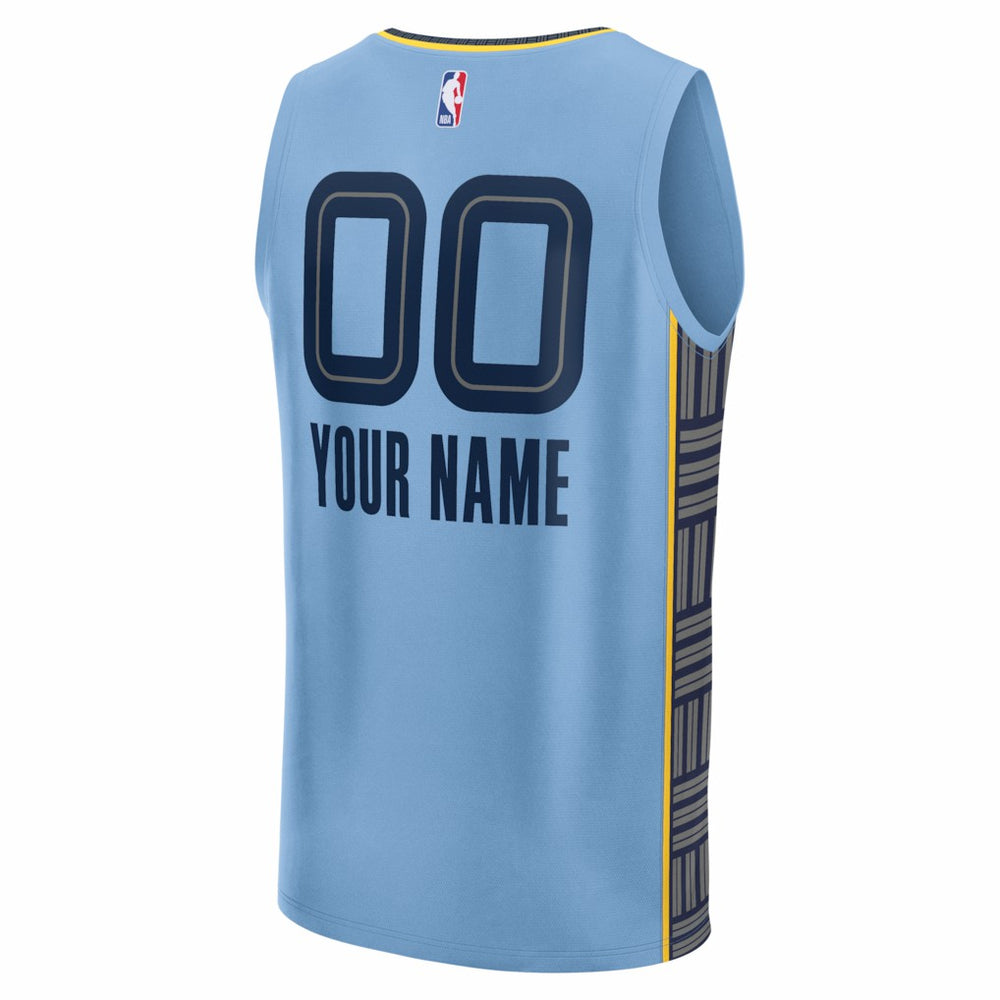 Memphis Grizzlies Youth Fastbreak Custom Jersey Statement Edition Light Blue | Fanatics outlet