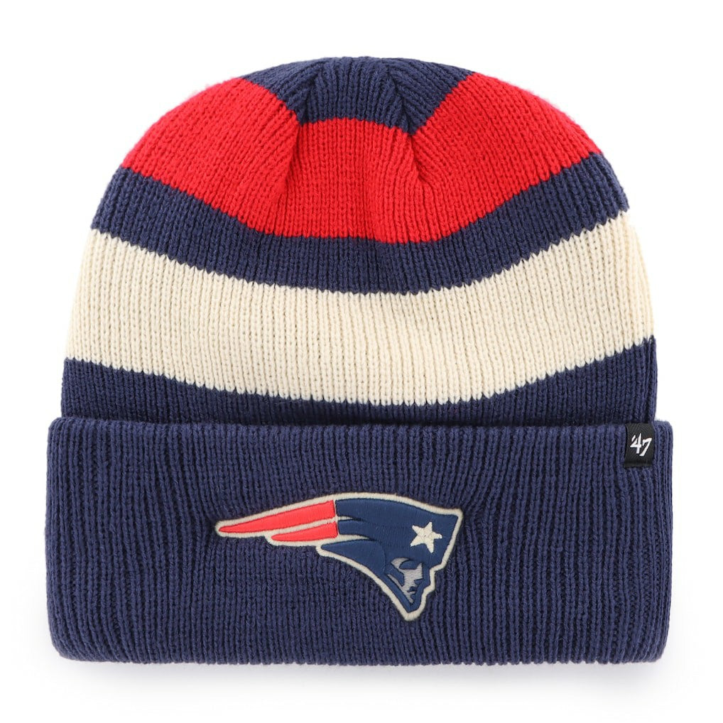 47 brand New England Patriots '47 Clubhouse Jennings Cuffed Knit Hat Navy