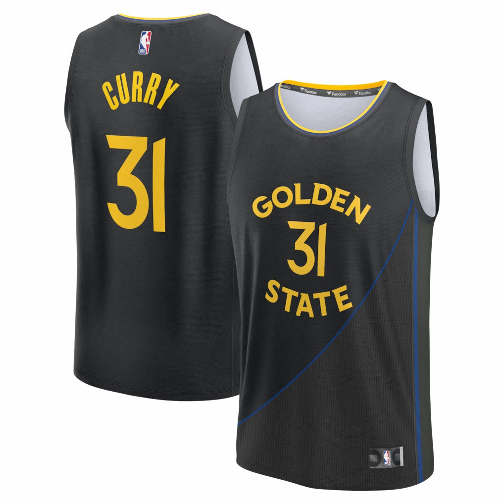Seth Curry Golden State Warriors Fast Break Replica Player Jersey for sale Statement Editi- Black | Fanatics